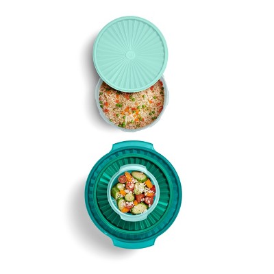 Tupperware 30pc (set of 15) Heritage Food Storage Container Set Teal Green: Stackable, Dishwasher-Safe!!
