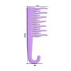 XO Curls Shower Detangling Hair Comb (Lavender), Wide Tooth Comb , Comb with Hook for Easy Hanging in Shower, Hair Comb for Curly & Wavy Hair - 4 of 4