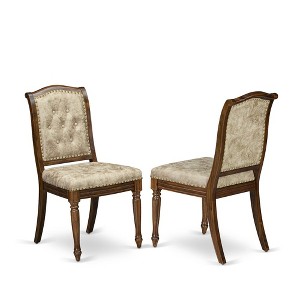 East West Furniture,Upholstered Dining Chairs Set of 2 - 1 of 4
