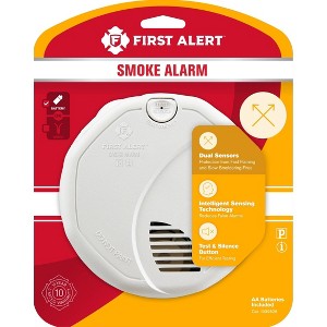 First Alert SA320 Battery Powered Smoke Detector with Photoelectric and Ionization Sensors - 1 of 4