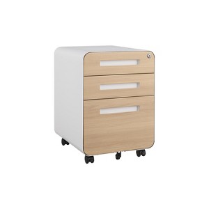 NicBex 2 Drawer Mobile File Cabinet,Office Cabinet with Grooved Handle Design and Casters,Modern Storage Cabinet,Filing Cabinets for Home Office - 1 of 4