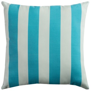 Rizzy Home Finnegan Throw Pillow Aqua, Blue