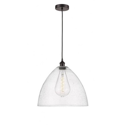Edison Dome - 1 Light Cord Hung Pendant In Industrial Style-17.75 Inches Tall and 16 Inches Wide