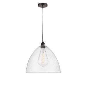 Edison Dome - 1 Light Cord Hung Pendant In Industrial Style-17.75 Inches Tall and 16 Inches Wide - 1 of 1