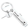 Unique Bargains Stainless Steel Personalized Durable Keychain with Gift Box 1 Set - 2 of 4