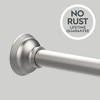 LunaLulinlk 43" - 72" Adjustable Tension Shower Curtain Rod, Satin Nickel - 2 of 4