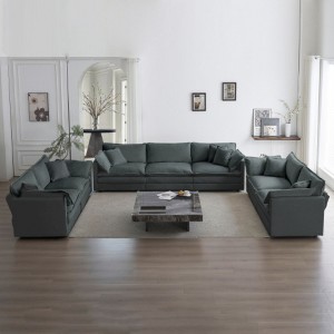3 Piece Sofa Set Oversized Sofa Comfy Sofa Couch, 2 Pieces of 2 Seater and 1 Piece of 3 Seater Sofa for Living Room - 1 of 3