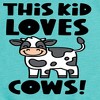 Girls' - Instant Message - This Kid Loves Cows Fitted Short Sleeve Graphic T-Shirt - 2 of 4