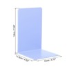 Unique Bargains Acrylic L-shaped Smooth Rounded Corner Book Ends - 2 of 4