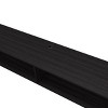 Syemin TV Stands and Consoles Sleek Floating Media Rack Melamine Wengue Suits Contemporary Living Rooms Adds Warm Rich Vibe, Brown, 65"*18"*4" - 4 of 4