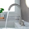 Cobbe 3-Hole 8-Inch Widespread Bathroom Faucet Two-Handle Bathroom Sink Faucet with Pop-Up Drain Brushed Nickel - 3 of 4
