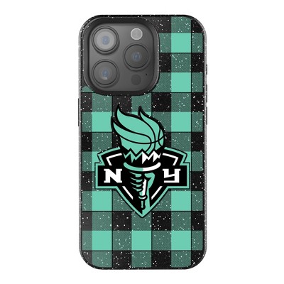 Keyscaper WNBA Plaid Bling Cell Phone Case for iPhone 15 Plus