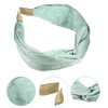 Unique Bargains Women's Fashion Faux Diamond Knitted Crossover Headband 5.91"x2.17" 1 Pc - 3 of 4