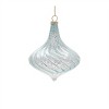 Frosted Blue Glass Ornaments – Set of 6 - 4 of 4