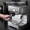 Espresso Machine - 15 Bar, Milk Frother, Grinder, Italian Pump, 2.5L Tank, Stainless Steel - 2 of 4