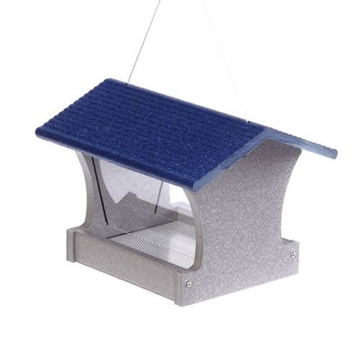 Bird's Choice 3qt Hopper Feeder Gray with Blue Roof - Medium