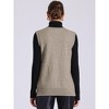 Allegra K Women's Sleeveless Ribbed V Neck Pullover Knit Sweater Vest - 3 of 4