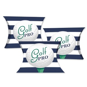Big Dot of Happiness Par-Tee Time - Golf - Favor Gift Boxes - Birthday or Retirement Party Petite Pillow Boxes - Set of 20 - 1 of 4