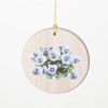 Woodstock Chimes Flower Wind Chime Purple Pansy 22" - 2 of 4