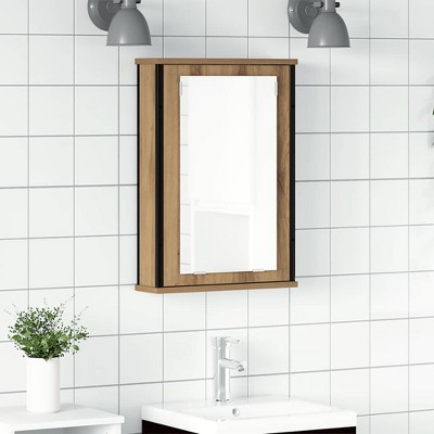 vidaXL Bathroom Mirror Cabinet Artisan oak
