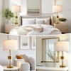 Set of 2 Modern Table Lamps with Touch Control and USB Charging Ports, Nightstand Lamps with LED Light for Bedroom or Living Room-The Pop Home - 2 of 4