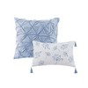 8 Piece Cotton Printed Comforter Set Blue Queen - 3 of 4