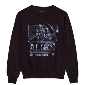 Seven Times Six Alien Sweatshirt Mens Romulus The Perfect Organism Graphic Pullover Black - 1 of 3