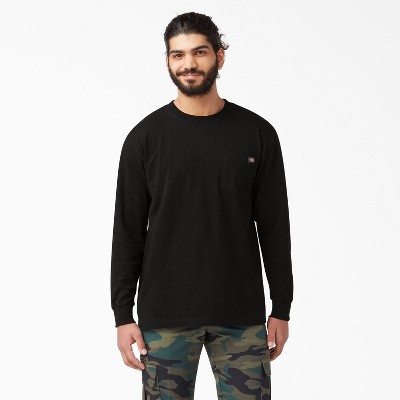 Dickies Heavyweight Long Sleeve Pocket T-shirt, Black (bk), L : Target