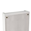 Modern Decorative Storage Cabinet, CENGHU Glass Door Vintage 2 Door Wall Cabinet with 3 Tiers of Storage with Towel Rack for Kitchen and Bathroom - 4 of 4