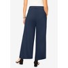 Jessica London Women's Plus Size Stretch Knit Wide Leg Pant - 3 of 4