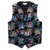 Gioberti Men's Formal 4pc Metallic Paisley Vest Necktie Bowtie and Pocket Square - 2 of 4