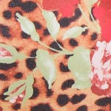 camel leopard floral