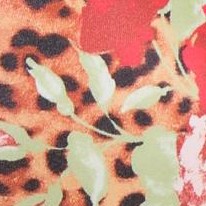 camel leopard floral