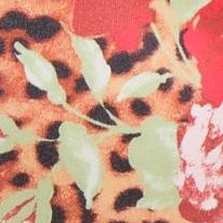 camel leopard floral