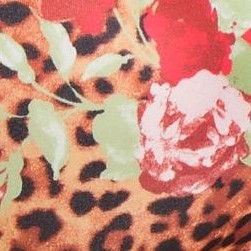 camel leopard floral
