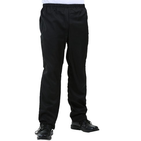 HalloweenCostumes.com Large Men Men's Plain Black Elastic Waist Pants Black  Costume Pants, Black