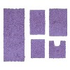 Home Weavers Bell Flower Collection 100% Cotton Tufted Bathroom Rug Set, Non-Slip Latex Bath Rug Set - 2 of 4