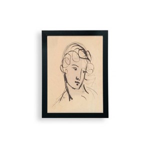 9" x 12" Portrait Study Benjamin Robert Haydon Frame Wall Art - Deny Designs: Modern Style, Wood Composite Frame, Screen Print - 1 of 4
