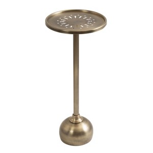 Kate and Laurel Miki Metal Drink Table - 1 of 4