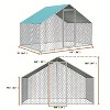 Vipbear Large - Scale Chicken Coop Run with Immersed Wire Mesh, Complete with Cover and Secure Lock for Yard Use - 2 of 4