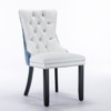 NicBex Modern Dining Chairs Set of 2,PU and Velvet Upholstered Kitchen Chair with Wood Legs for Dining Room,Living Room - 2 of 4