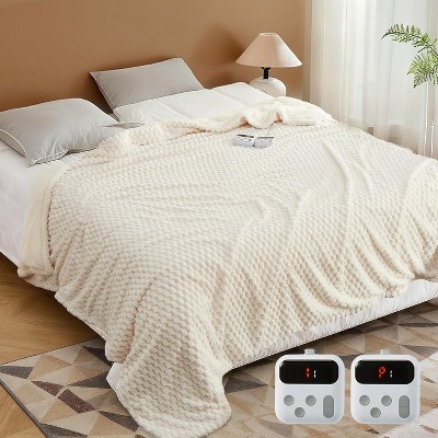 Heated Blanket Electric Blanket Throw Size 50 in x60 in,6 Heating Levels & 9 Hours Auto Shut Off
