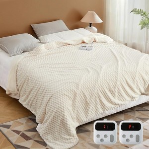 Heated Blanket Electric Blanket Throw Size 50 in x60 in,6 Heating Levels & 9 Hours Auto Shut Off - 1 of 4