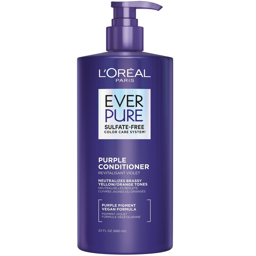 Photos - Hair Product LOreal L'Oreal Paris EverPure Sulfate Free Purple Conditioner - 23 fl oz 