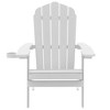 Sonkuki Patio Outdoor Folding Plastic Wood Adirondack Chair, Weather Resistant for Lawn, deck and Backyard - 2 of 4