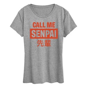 Women's - Instant Message - Call Me Senpai Short Sleeve Graphic T-Shirt - 1 of 4