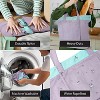 Garnen Foldable Tote Bag, Nylon Reusable Bag Foldable Tote for Grocery, Washable & Reusable Foldable Bag Shopping Bag Tote Bag for Travel, Purple - 4 of 4