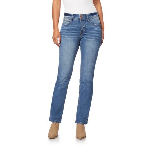 Angels Forever Young Women's Curvy Bootcut Mid-Rise Jeans Available in Standard and Plus Sizes - 1 of 3