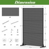 NicBex 1-Panel Room Divider Privacy Screen with Metal Legs for Home & Office, Black - 3 of 4