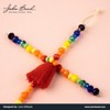 Crystal Lane DIY 4x6mm Opaque Rainbow Mix Glass Faceted Rondelle 7" Designer Double Bead Strand - 2 of 4